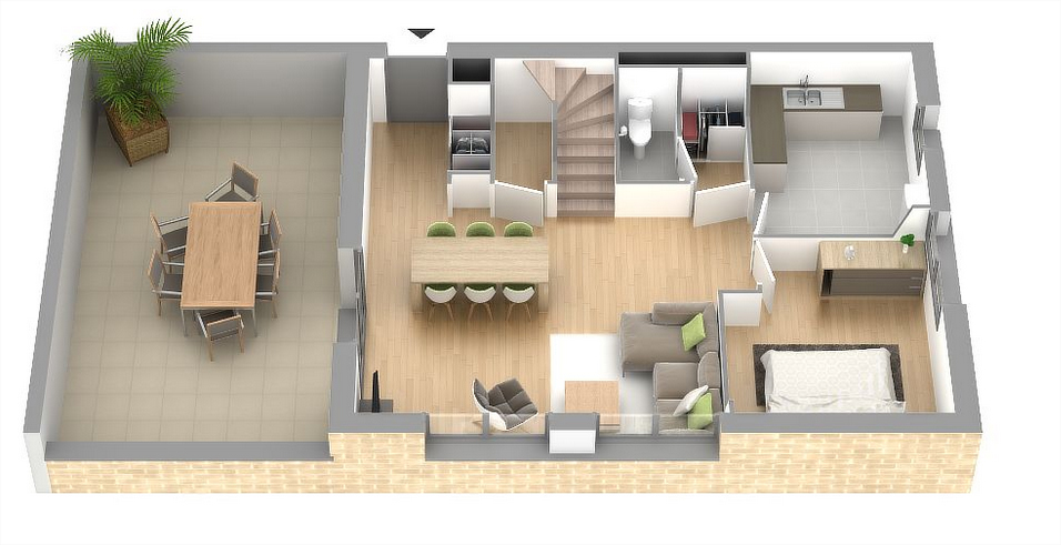 plan appartement duplex neuf